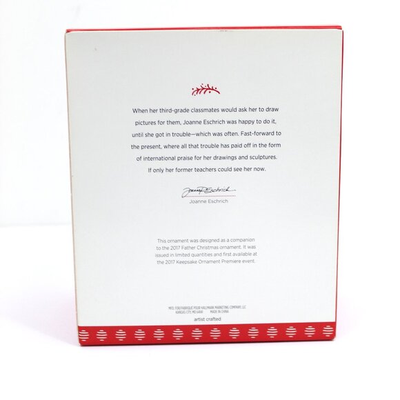 Hallmark FATHER CHRISTMAS'S REINDEER 2017 Keepsake Ornament NIB Limited Edition - Picture 4 of 13